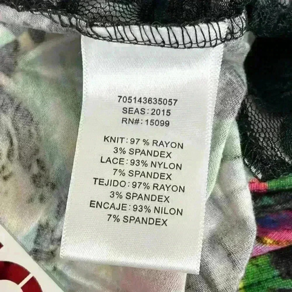 Bongo Molly Floral Maxi Skirt Junior Size Large - Picture 10 of 12